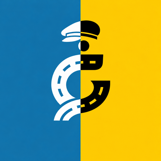شعار أبو الغيرة الموحد باللونين الأزرق والأصفر — Abulghira unified blue and yellow logo
